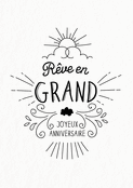 R&ecirc;ves brillants pour un anniversaire joyeux